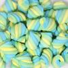 Dinosaur Twists Marshmallows - 7.76 oz Vanilla-Flavored 3-Color Twists (Yellow, Green, Blue) - Fun Bulk Marshmallows Easter Treat, for Parties, Snacks, and Desserts view 1