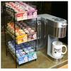 NineLife Basics Countertop Black Metal Wire Rack with 150 Individual Creamer Tubs in 6 Flavors view 3