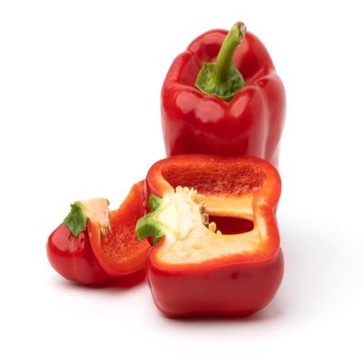 Fresh Organic Red Bell Peppers by RawJoy Farms, 1 Pound