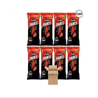 SEDLAV Bundle Doritos Dinamita Flamin Hot Queso Cheese Snacks, 3.5 OZ (Pack of 8)