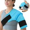 Comfytemp Shoulder Ice Pack Wrap for Injuries Reusable Gel, Physical Rotator Cuff Cold Therapy Arm Shoulder Sleeve for Pain Relief, Fracture, Arthritis, Surgery, Recovery (S/M) view 1
