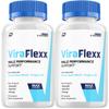(2 Pack) ViraFlexx Capsules Supplement, Vira Flexx Advanced Men Wellness Support, Official ViraFlex Maximum Strength Energy Performance, Vira Flex Premium Dietary Formula Reviews (120 Capsules) view 1