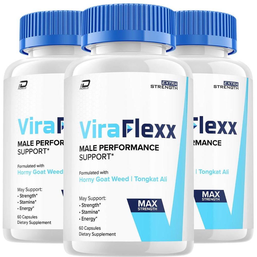 (3 Pack) ViraFlexx Capsules Supplement, Vira Flexx Advanced Men Wellness Support, Official ViraFlex Maximum Strength Energy Performance, Vira Flex Premium Dietary Formula Reviews (180 Capsules)