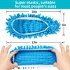 24Pcs Mop Slippers Shoes Cover, 12Pairs 4 Color Duster Slippers Foot Socks, Washable Reusable Shoes Cover for House Office Bathroom view 2