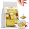 60 Premium Ginger Tea Bags, Made with 100% High-Spiciness Ginger Root, Full of Favor & Spicy, Support Digestion & Boost Immunity, No Additives & Caffeine Free. view 1