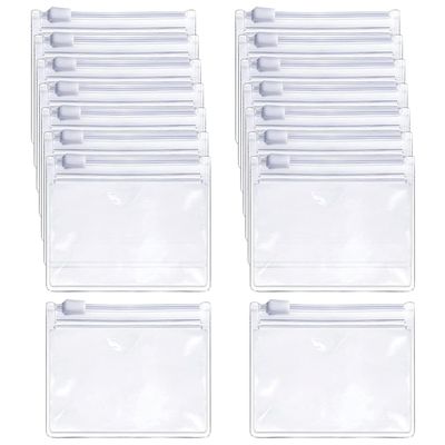 24 Pcs Clear Plastic Pill Bags Zippered Pill Pouch Bags Small Reusable Pill Pouches Small Travel Medicine Pouches Vitamin Storage Bags with Slide Lock