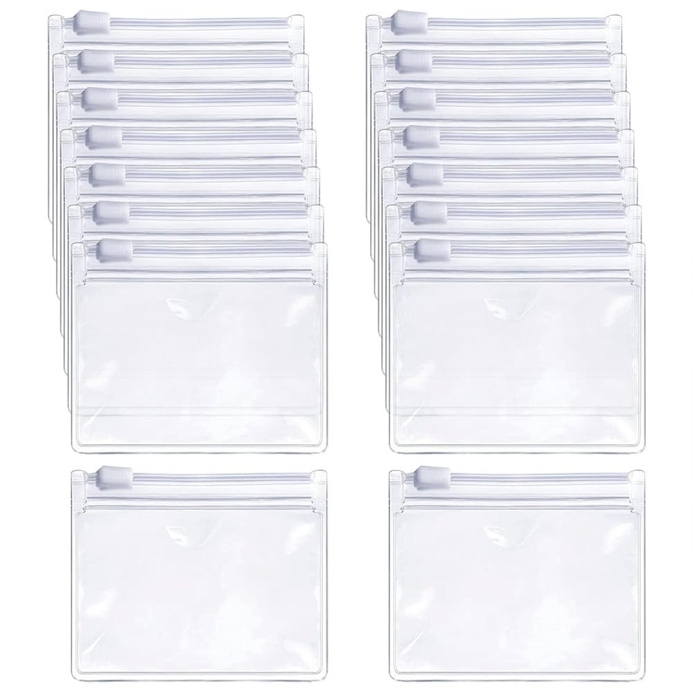 24 Pcs Clear Plastic Pill Bags Zippered Pill Pouch Bags Small Reusable Pill Pouches Small Travel Medicine Pouches Vitamin Storage Bags with Slide Lock