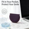 WINDSIUUU Silicone RetainerCase with Lanyard, Portable Travel Retainer Holder Braces Aligner Case with Vent Holes Aligner RetainerCases for Girls Women Kids Travel Denture Night Guard Container view 2