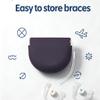 WINDSIUUU Silicone RetainerCase with Lanyard, Portable Travel Retainer Holder Braces Aligner Case with Vent Holes Aligner RetainerCases for Girls Women Kids Travel Denture Night Guard Container view 3