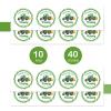 40pcs Tractor Round Stickers, Tractor Birthday Thank You Stickers, Farm Truck Round Labels for Boy, Green Farm Truck Labels for 1st Birthday Party Favors view 3