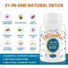 Verdanthus 31-in-ONE Detox and Liver Cleanser, Fast Detox, Full Body Detoxification, Toxins Cleaner for Liver, Kidney, Natural Herbal Formula, Support Immune & Mood, 120 Capsules view 3