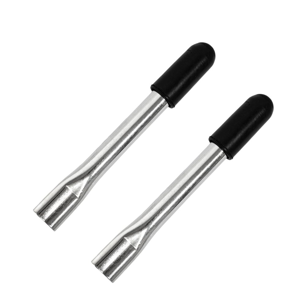 1 Pair Silver 6.2-Inch Wheelchair Brake Handle Extensions - Medical Wheelchair & Transport Chair Brake Handle Extenders - Accessories Parts
