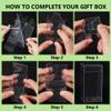BENECREAT 40Pcs Clear Gift Boxes with Film, Rectangle Transparent PVC Favor Boxes 1.5x1.5x3inch for Wedding Party Treat Candy Cupcakes view 4