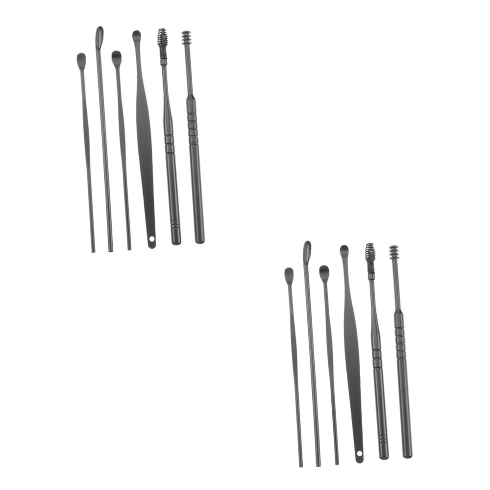 Didiseaon 4sets Ergonomic Earwax Removal Tool Spiral Ear Picks Stainless Steel Ear Cleaner Safe for Ages Easy to Use