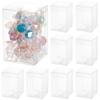 BENECREAT 20Pcs Clear Gift Boxes with Film, Rectangle Transparent PVC Favor Boxes 2x2x3inch for Wedding Party Treat Candy Cupcakes view 1