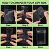 BENECREAT 20Pcs Clear Gift Boxes with Film, Rectangle Transparent PVC Favor Boxes 2x2x3inch for Wedding Party Treat Candy Cupcakes view 4