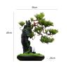 YXIANG56Q Fake Plants Living Room Decorative Plants Simulation Green Bonsai High-grade Interior Decoration Simulation Tree Desktop Feng Shui Ornaments Bonsai Tree, yuqing2022 view 2