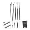 Didiseaon 6sets Ear Care Remover Cleaning Tool Bag Ear Wax Removal Spiral Tool Keychain for Travel view 2