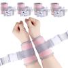 lefeke Patient Medical Restraints with Quick Release Buckles, Bed Restraints Belts for Wrists and Ankles, Limb Holder Movement Limited Ties for Hands and Legs4 Pcs Pink view 1