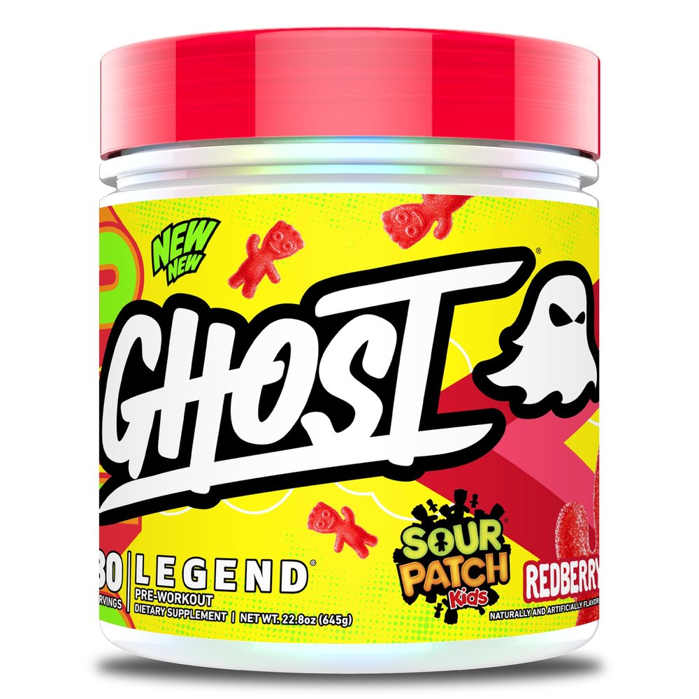 GHOST Legend Pre-Workout Powder, SPK Redberry - 30 Servings Pre-Workout for Men & Women with Choline, L-Citrulline, & Beta Alanine for Energy & Focus
