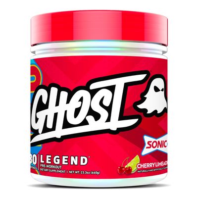 GHOST Legend Pre Workout Powder, Sonic Cherry Limeade - 30 Servings  Pre-Workout for Men & Women with Choline, L-Citrulline, & Beta Alanine for Energy & Focus