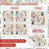 80Pcs Christmas Cocktail Napkins Watercolor Nutcracker Disposable Paper Napkins Beverage Napkins for Xmas Party Tableware Supplies view 2