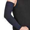 MGANG Lymphedema Compression Arm Sleeve for Women Men, Opaque, 15-20 mmHg Compression Full Arm Support with Silicone Band, Relieve Swelling, Edema, Post Surgery Recovery, Single Navy Blue L view 1