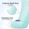 +MD Diabetic Socks for Men Women-6 Pairs Ankle Non-Binding Extra Wide, Circulator Socks for Edema 10-13 6/Green view 4
