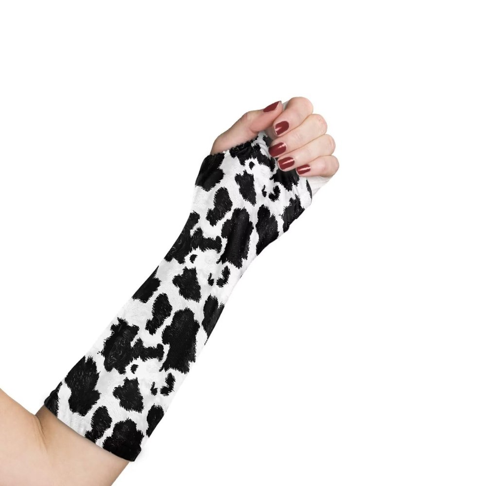 LJMKZJN Cow Cow Printing Arm Cast Cover Elastic Cast Sleeve Arm Decorative Cast Cover Removable Washable Arm Cast Protector