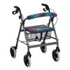 SUITOSELFY Rainbow Leopard Print Rollator Walker Accessories Seat Cover for Ladies Universal Fit Seat Covers for Walkers for Seniors view 1
