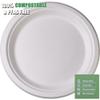 Greensoil 9 Inch Paper Plates - 50 Pack, Heavy Duty Disposable Plates, BPI Certified Compostable Plates for Dinner, Party, Wedding - Soak Proof, Cut Resistant, PFAS Free, Microwave & Freezer Safe view 4