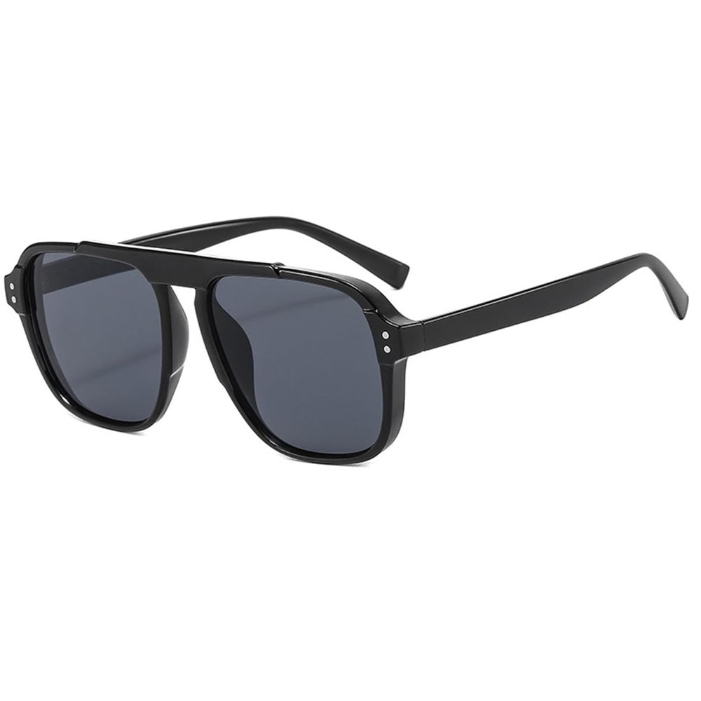 Fashion Tinted Lens Outdoor Reading Glasses, UV Protection, For Men and Women Sun Reader (Black & Gray, 1.5, Diopters)