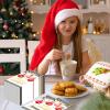 100 Pcs Christmas Paper Napkins Disposable Flower Guest Dinner Napkins Bathroom Decorative Paper Hand Towels Decorative For Wedding Bridal Baby Shower Tea Party Birthday,4.3 X 7.9 Inch view 3