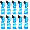 Tioncy 10 Pcs Small Portable Denture Brushes Double Sided Mini Denture Cleaning Toothbrush for False Teeth with Multi-Layered Bristles and Blue Handle for False Teeth Hygiene Cleaning Care view 1