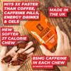Caffeine Bullet Energy Chews - Chocolate Orange. 80 * 85mg - Faster Kick Than Pills, Gels and Gum. Sport Science for Running, Cycling, Gaming & A Pre Workout Endurance Boost. view 3