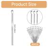 20 Pcs Ear Spoon Metal Ear Cleaner Portable Metal Ear Spoon Stainless Steel Ear Pick Earwax Curette Ear Cleaner Tool for Adult view 2