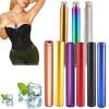 Bodice Chiller Tube, Premium Portable Air Tight Metal Tube Container, Bodice Chiller Corset Cooler, Stainless Steel Pocket Flask, Metal Bodice Chiller Copper Bodice Cooler with Cover (8PCS) view 1