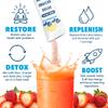 Bye-Bye Weekend Detox Drink Mix w/Electrolytes - for Bloating, Recovery, Fatigue, Brain Fog - Probiotics, Lions Mane, Milk Thistle - Zero Sugar Strawberry - 40 Pack view 2