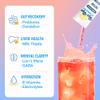 Bye-Bye Weekend Detox Drink Mix w/Electrolytes - for Bloating, Recovery, Fatigue, Brain Fog - Probiotics, Lions Mane, Milk Thistle - Zero Sugar Strawberry - 40 Pack view 3