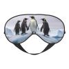 Soft Penguins on Iceberg Printed Eye Mask,Adjustable Breathable Eye Masks for Sleep,Light Blocking & Double-Sided view 1