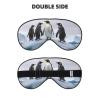 Soft Penguins on Iceberg Printed Eye Mask,Adjustable Breathable Eye Masks for Sleep,Light Blocking & Double-Sided view 2
