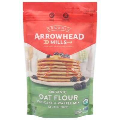 NineLife Basics A.rrowhead Mills Mix Pancake Waffle Oat Flour 16 oz (Pack of 6)