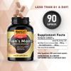 AMPEXT Lions Mane Mushroom Extract - Premium Quality, Only Fruiting Bodies, Cognitive Functions, Memory & Focus, Immunity Booster, 90 Veg Caps. view 2