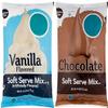 DASHER'S SPICE & BEANS Chocolate & Vanilla Soft Serve Powdered Ice Cream Mix | Lactose Free | Kosher | 6 lb. Bag each