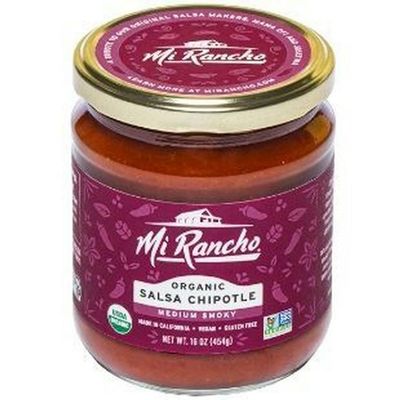 NineLife Basics M.i Rancho Organic Chipotle Salsa 16 oz (Pack of 6)