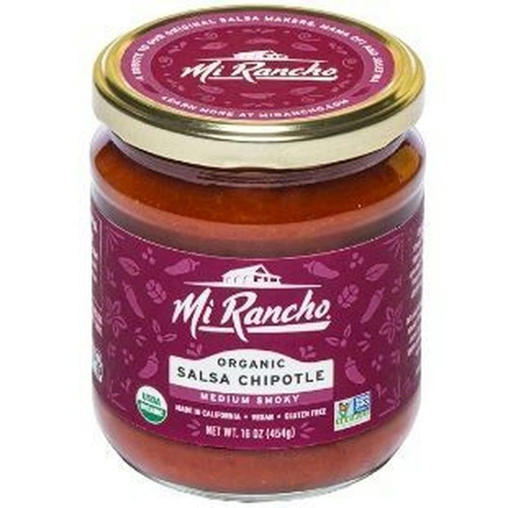 NineLife Basics M.i Rancho Organic Chipotle Salsa 16 oz (Pack of 6)