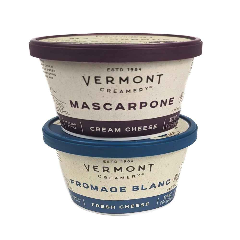 Vermont Creamery Mascarpone 8 oz and Fromage Blanco 8 oz