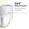 Prevail Per-Fit Daily Protective Underwear, Unisex Adult Disposable Diaper for Men& Women, Extra Absorbency, Large, 44""-58"" Waist, 80 Count Case, White view 3