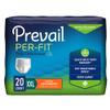 Prevail Per-Fit Daily Protective Underwear, Unisex Adult Disposable Diaper for Men& Women, Extra Absorbency, 2X-Large, 68"-80" Waist, 80 Count Case view 3