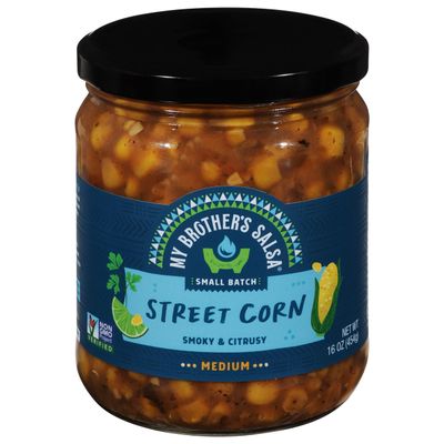 NineLife Basics M.y Brother's Medium Street Corn Salsa 16 oz (Pack of 6)